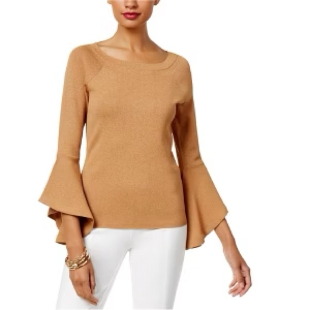 INC International Concepts Bell-Sleeve Sweater Size S